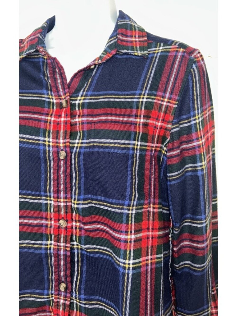 American Eagle Sz XS Ahh-Mazingly Soft Flannel Shirt Cotton Boyfriend Fit EUC